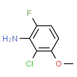 ChemSpider 2D Image | 2-Chloro-6-fluoro-3-methoxyaniline | C7H7ClFNO
