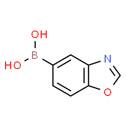 ChemSpider 2D Image | 1,3-Benzoxazol-5-ylboronic acid | C7H6BNO3