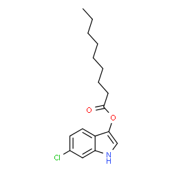 ChemSpider 2D Image | 6-Chloro-3-indoxyl nonanoate | C17H22ClNO2