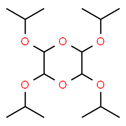 ChemSpider 2D Image | 2,3,5,6-Tetraisopropoxy-1,4-dioxane | C16H32O6