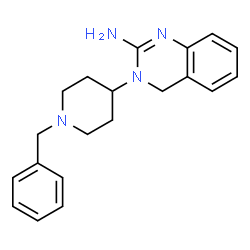 ChemSpider 2D Image | 3-(1-Benzyl-4-piperidinyl)-3,4-dihydro-2-quinazolinamine | C20H24N4