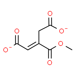 ChemSpider 2D Image | (E)-3-(Methoxycarbonyl)pent-2-enedioate | C7H6O6