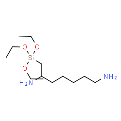 ChemSpider 2D Image | 7-(Triethoxysilyl)-1,6-heptanediamine | C13H32N2O3Si