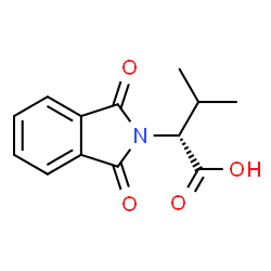 ChemSpider 2D Image | (2R)-2-(1,3-Dioxo-1,3-dihydro-2H-isoindol-2-yl)-3-methylbutanoic acid | C13H13NO4