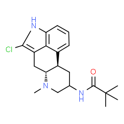 ChemSpider 2D Image | N-(2-Chloro-6-methylergolin-8-yl)-2,2-dimethylpropanamide | C20H26ClN3O