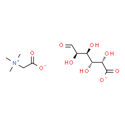 ChemSpider 2D Image | (2S,3R,4S,5R)-2,3,4,5-tetrahydroxy-6-oxo-hexanoate; 2-trimethylammonioacetate | C11H20NO9