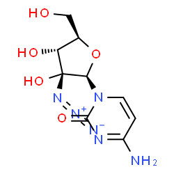 ChemSpider 2D Image | 2'-azidocytidine | C9H12N6O5