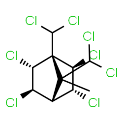 ChemSpider 2D Image | 2-exo,3-endo,5-exo,6-endo,8,8,10,10-Octachlorobornane | C10H10Cl8