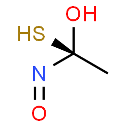 ChemSpider 2D Image | (1S)-1-Nitroso-1-sulfanylethanol | C2H5NO2S