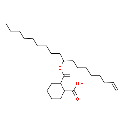 ChemSpider 2D Image | 2-[(1-Octadecen-9-yloxy)carbonyl]cyclohexanecarboxylic acid | C26H46O4