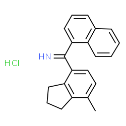 ChemSpider 2D Image | 1-(7-Methyl-4-indanyl)-1-(1-naphthyl)methanimine, hydrochloride | C21H20ClN