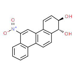 ChemSpider 2D Image | (1R,2R)-6-Nitro-1,2-dihydro-1,2-chrysenediol | C18H13NO4