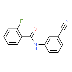 ChemSpider 2D Image | N-(3-Cyanophenyl)-2-fluorobenzamide | C14H9FN2O