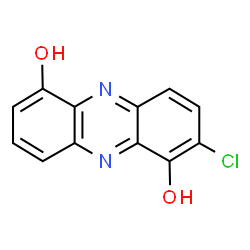 ChemSpider 2D Image | 2-Chloro-1,6-phenazinediol | C12H7ClN2O2