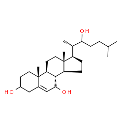 ChemSpider 2D Image | Cholest-5-ene-3,7,22-triol | C27H46O3