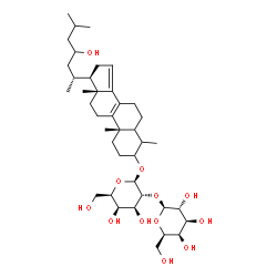 ChemSpider 2D Image | 23-Hydroxy-4-methylcholesta-8,14-dien-3-yl 2-O-beta-D-galactopyranosyl-beta-D-galactopyranoside | C40H66O12