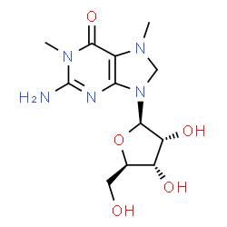 ChemSpider 2D Image | 1,7-Dimethylguanosine | C12H19N5O5
