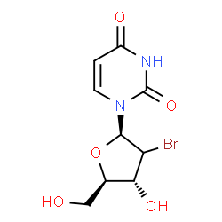 ChemSpider 2D Image | (2xi)-2'-Bromo-2'-deoxyuridine | C9H11BrN2O5