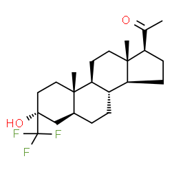ChemSpider 2D Image | 3alpha-Hydroxy-3beta-trifluoromethyl-5alpha-pregnan-20-one | C22H33F3O2