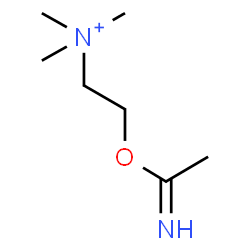 ChemSpider 2D Image | 2-(Ethanimidoyloxy)-N,N,N-trimethylethanaminium | C7H17N2O