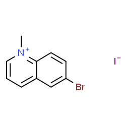 ChemSpider 2D Image | 1-Methyl-6-bromoquinolinium iodide | C10H9BrIN