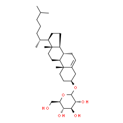 ChemSpider 2D Image | (3Î²)-Cholest-5-en-3-yl D-glucopyranoside | C33H56O6