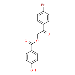 ChemSpider 2D Image | 2-(4-Bromophenyl)-2-oxoethyl 4-hydroxybenzoate | C15H11BrO4