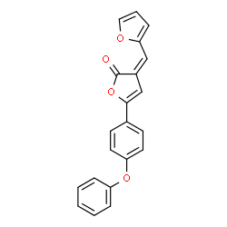 ChemSpider 2D Image | (3Z)-3-(2-Furylmethylene)-5-(4-phenoxyphenyl)-2(3H)-furanone | C21H14O4