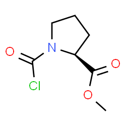ChemSpider 2D Image | Methyl 1-(chlorocarbonyl)-L-prolinate | C7H10ClNO3