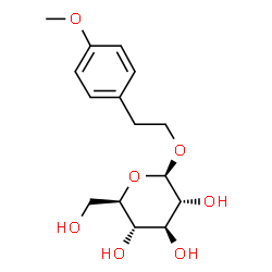 ChemSpider 2D Image | 2-(4-Methoxyphenyl)ethyl beta-D-glucopyranoside | C15H22O7