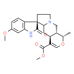 ChemSpider 2D Image | Methyl (3xi,19alpha)-11-methoxy-19-methyl-2-oxoformosanan-16-carboxylate | C22H26N2O5