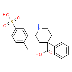 ChemSpider 2D Image | 4-Phenylpiperidine-4-carboxylic acid, 4-methylbenzenesulfonic acid | C19H23NO5S