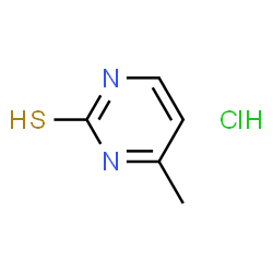 ChemSpider 2D Image | 4-Methyl-2-pyrimidinethiol hydrochloride | C5H7ClN2S