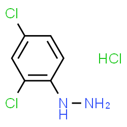 ChemSpider 2D Image | 2,4-Dichlorophenylhydrazine hydrochloride | C6H7Cl3N2