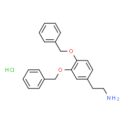 ChemSpider 2D Image | 3,4-Dibenzyloxyphenethylamine hydrochloride | C22H24ClNO2