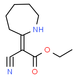 ChemSpider 2D Image | Azepan-2-ylidene-cyano-acetic acid ethyl ester | C11H16N2O2