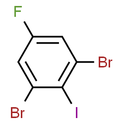 ChemSpider 2D Image | 1,3-Dibromo-5-fluoro-2-iodobenzene | C6H2Br2FI