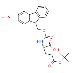 ChemSpider 2D Image | N-(9-Fluorenylmethoxycarbonyl)-L-glutamic acid gamma-tert-butyl ester monohydrate | C24H29NO7