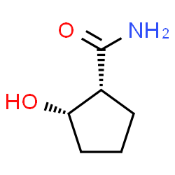 ChemSpider 2D Image | (1R,2S)-2-Hydroxycyclopentanecarboxamide | C6H11NO2