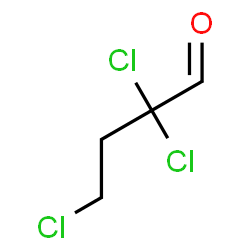 ChemSpider 2D Image | 2,2,4-Trichlorobutanal | C4H5Cl3O