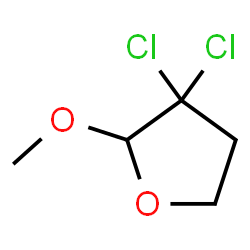 ChemSpider 2D Image | 3,3-Dichloro-2-methoxytetrahydrofuran | C5H8Cl2O2