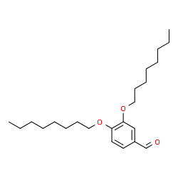 ChemSpider 2D Image | 3,4-Bis(octyloxy)benzaldehyde | C23H38O3