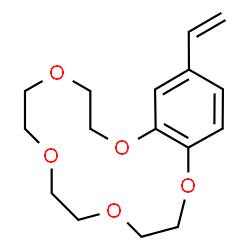 ChemSpider 2D Image | 15-Vinyl-2,3,5,6,8,9,11,12-octahydro-1,4,7,10,13-benzopentaoxacyclopentadecine | C16H22O5
