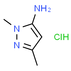 ChemSpider 2D Image | 2,5-dimethylpyrazol-3-amine hydrochloride | C5H10ClN3