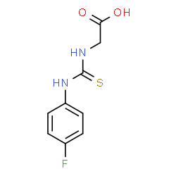 ChemSpider 2D Image | N-[(4-Fluorophenyl)carbamothioyl]glycine | C9H9FN2O2S