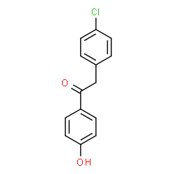 ChemSpider 2D Image | 2-(4-Chlorophenyl)-1-(4-hydroxyphenyl)ethanone | C14H11ClO2