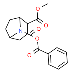 ChemSpider 2D Image | Methyl 3-benzoyloxy-8-formyl-8-azabicyclo(3.2.1)octane-2-carboxylate | C17H19NO5