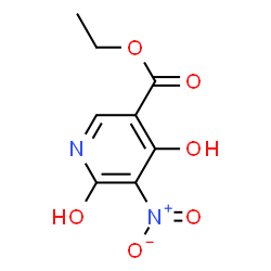 ChemSpider 2D Image | Ethyl 4,6-dihydroxy-5-nitronicotinate | C8H8N2O6
