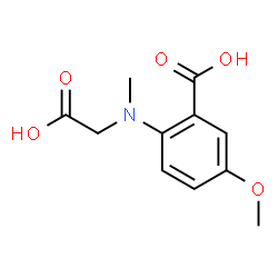 ChemSpider 2D Image | 2-[(Carboxymethyl)(methyl)amino]-5-methoxybenzoic acid | C11H13NO5