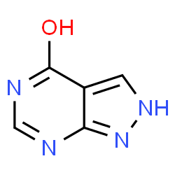 ChemSpider 2D图像|别嘌呤醇| C5H4N4O